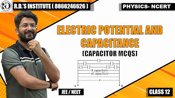 An infinite number of identical capacitors each of capacitance 1 μF areconnected as in adjoining...