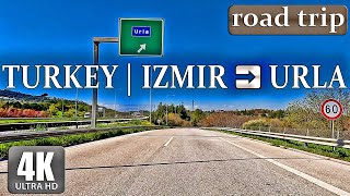 Drive from Izmir to Urla | 4K - HDR  60 fps | Driving in Turkey 🇹🇷