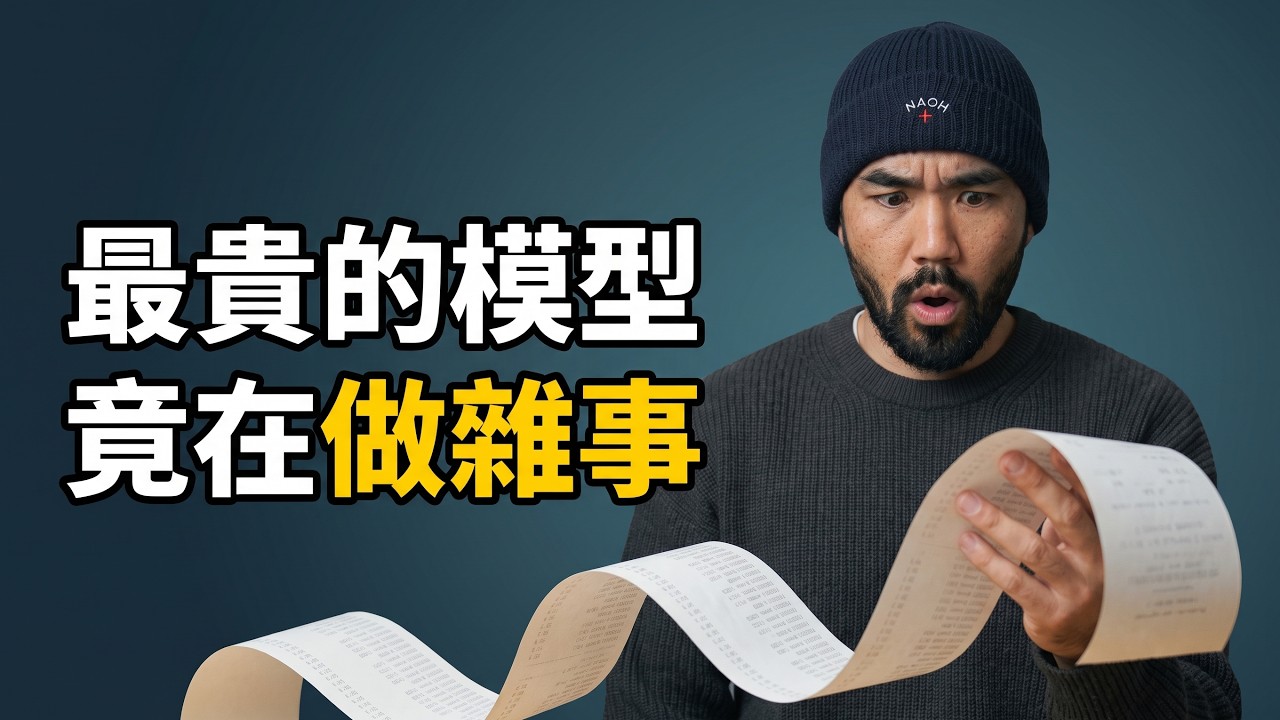 同樣用 AI 做任務,為什麼我可以只花一半的 Token 成本?給新手的 Model Routing 模型分工教學 — Transcript
