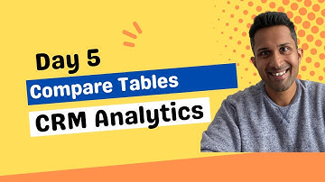 CRM Analytics Free Training (Day 5) - Exploring Compare Tables in CRM Analytics