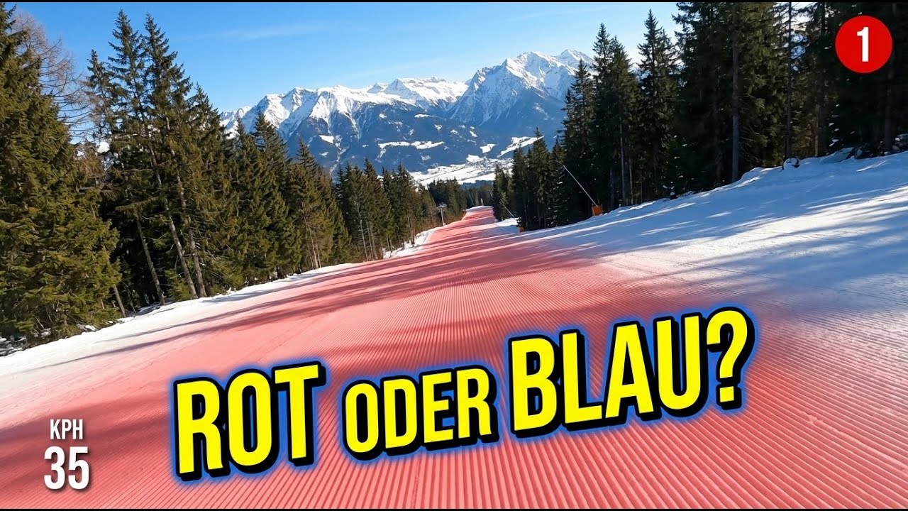 Schöneben Piste 1 🎿 | Talabfahrt im Test – Rot oder doch Blau? | POV Ski 4K