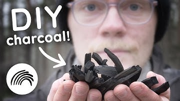 Making charcoal from scrap wood! #TeamTrees