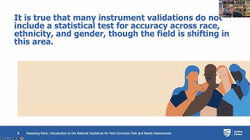 Assessing Fairly: Intro to the National Guidelines for Post-Conviction Risk and Needs Assessments