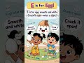 E is for Egg! Smooth and White 🥚 | Fun Alphabet Learning #toddlers