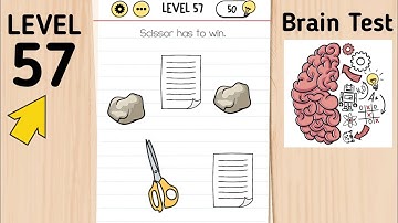 Brain Test Level 57 Scissor Has To Win.