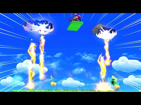 ピカチュウの雷は1度に何個出せるのか調べてみた！【スマブラSP】