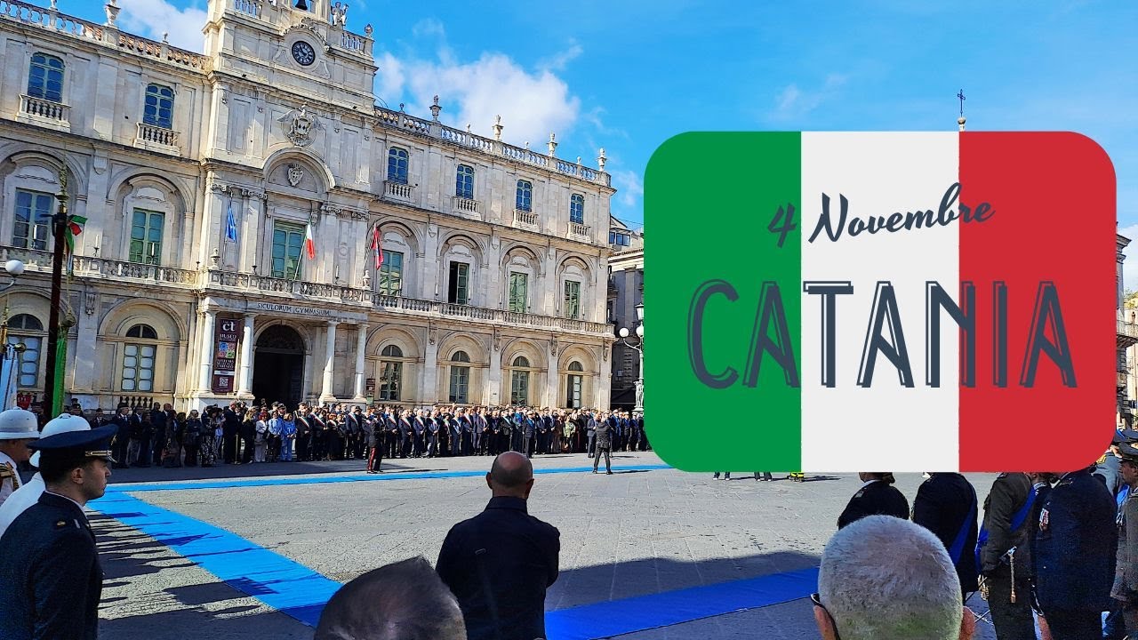 4 NOVEMBRE 2025: L'Italia in Piazza! Celebrazione Giorno dell'Unità e Forze Armate a Catania
