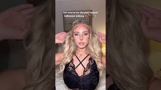 HOW TO DO THE VIRAL LEOPARD HALLOWEEN MAKEUP 🐆 #makeuptutorial #halloweenmakeuplook #leopardmakeup