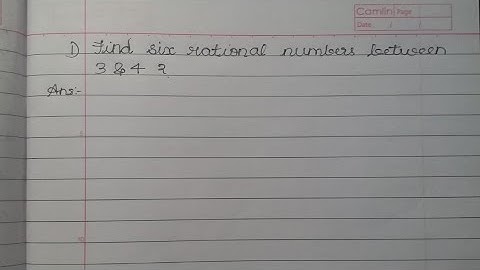Find six rational numbers between 3 and 4.