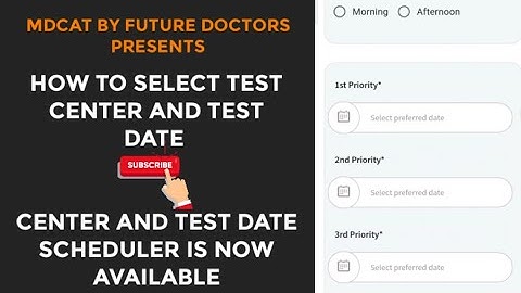 Center and Test Date Scheduler is Now Available For MDCAT | How to Do it | Check Email Firstly