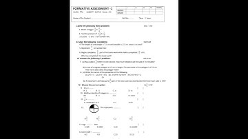 7th fa1 class maths exam paper formative assessment-1 exam paper