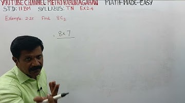 11th Std Business Maths Ex.2.4 Example 2.25 Find 8C2