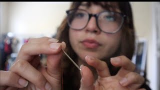 Sewing you shut 🪡 🧵 ASMR ( up-close and personal) 