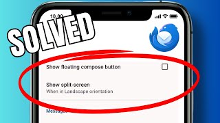 How to change split screen view settings in Thunderbird