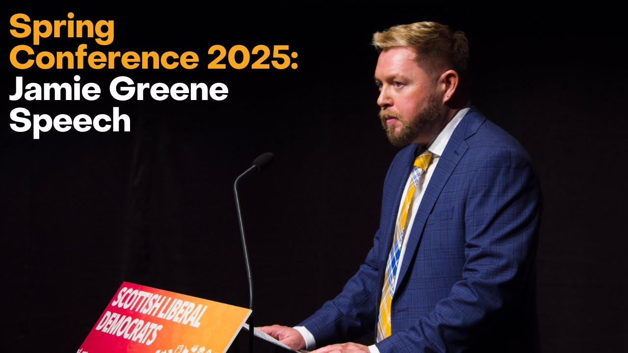 Spring Conference 2025: Jamie Greene joins the Liberal Democrats - YouTube