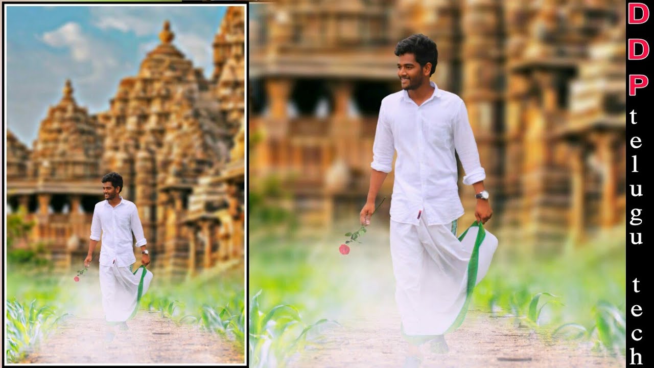 Panche kattu photo editing in temple Background from DDP Telugu tech -  YouTube
