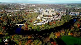 Durham autumn aerial view (drone)
