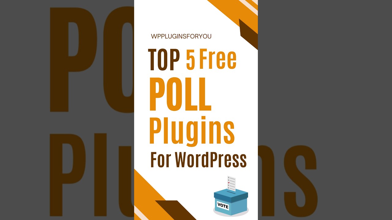 Top 5 Free Poll Plugin For WordPress 