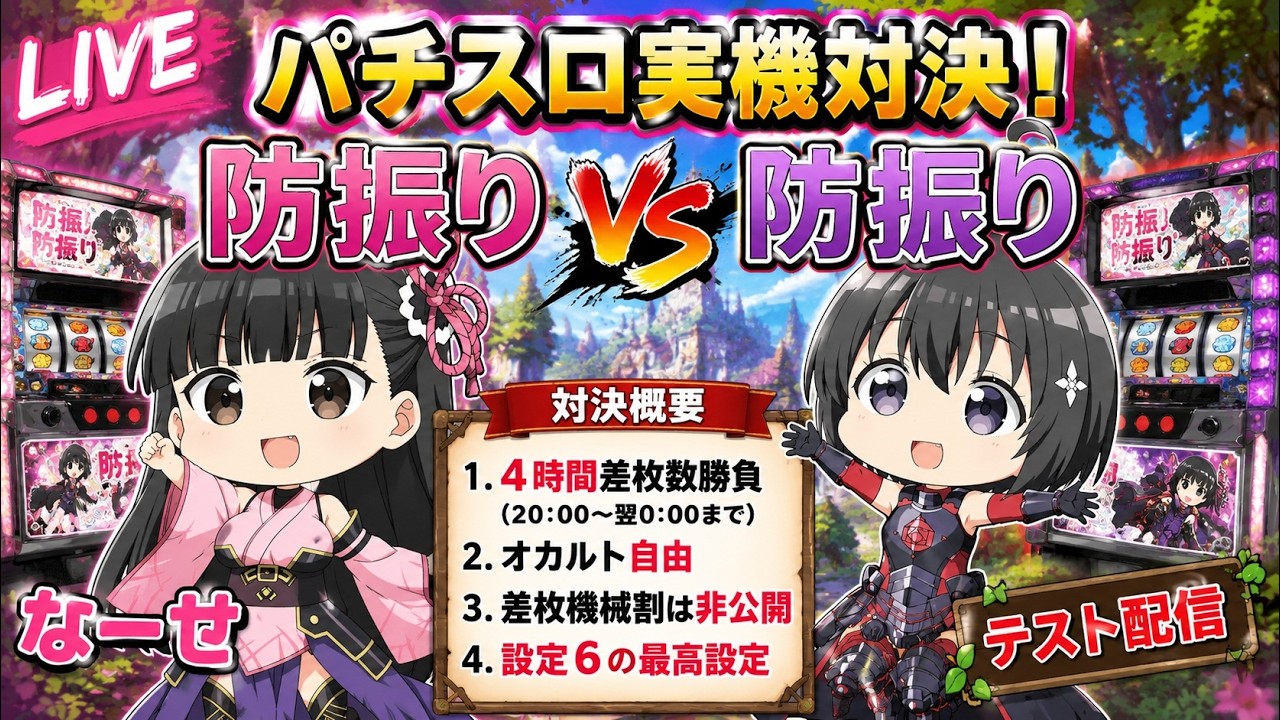 パチスロ実機対決】防振り vs 防振り 【スマスロ】【パチンコ