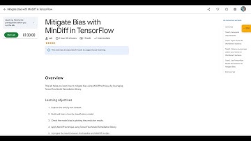 Qwiklabs | Mitigate Bias with MinDiff in TensorFlow