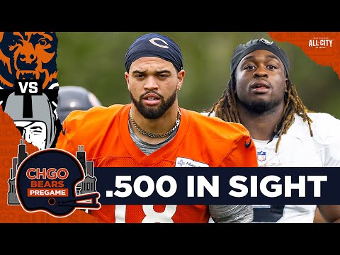 BEARS PREGAME: Caleb Williams & Chicago Bears Can Get Season Back on Track vs Raiders? | CHGO Bears