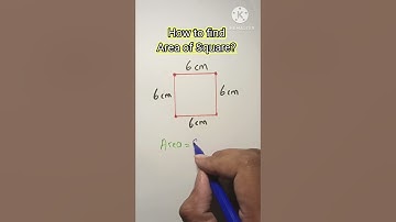 How to find Area of square #maths #shorts