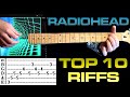 TOP 10 Radiohead Songs List & Guitar Tab / Guitar Lesson / Guitar Tutorial