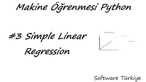 # 3 makine öğrenmesi simple linear regression   YouTube