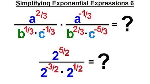 Algebra - Ch. 4: Exponents & Scientific Notation (29 of 33) Simplify Fractional Exponents 6