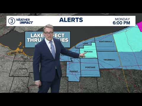 Northeast Ohio Weather Impact forecast: High winds and blowing snow through tonight