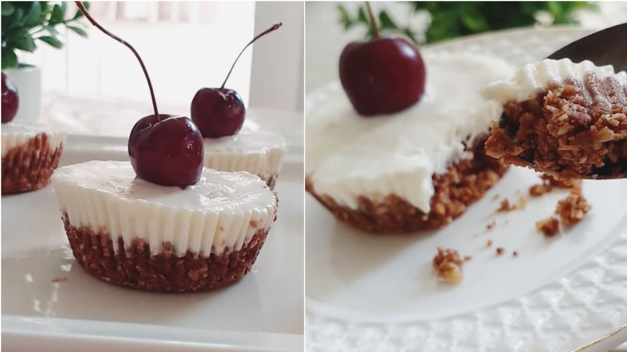 أروع تشيز كيك صحي  ممكن تجربوه سهل التحضير ولذيذ جدا