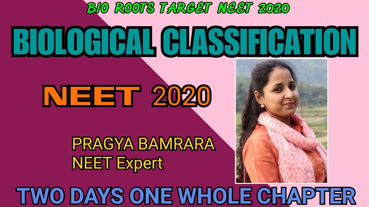 BIOLOGICAL CLASSIFICATION CHAPTER EXPLANATION NEET 2020 3 l CRASH COURSE YouTube