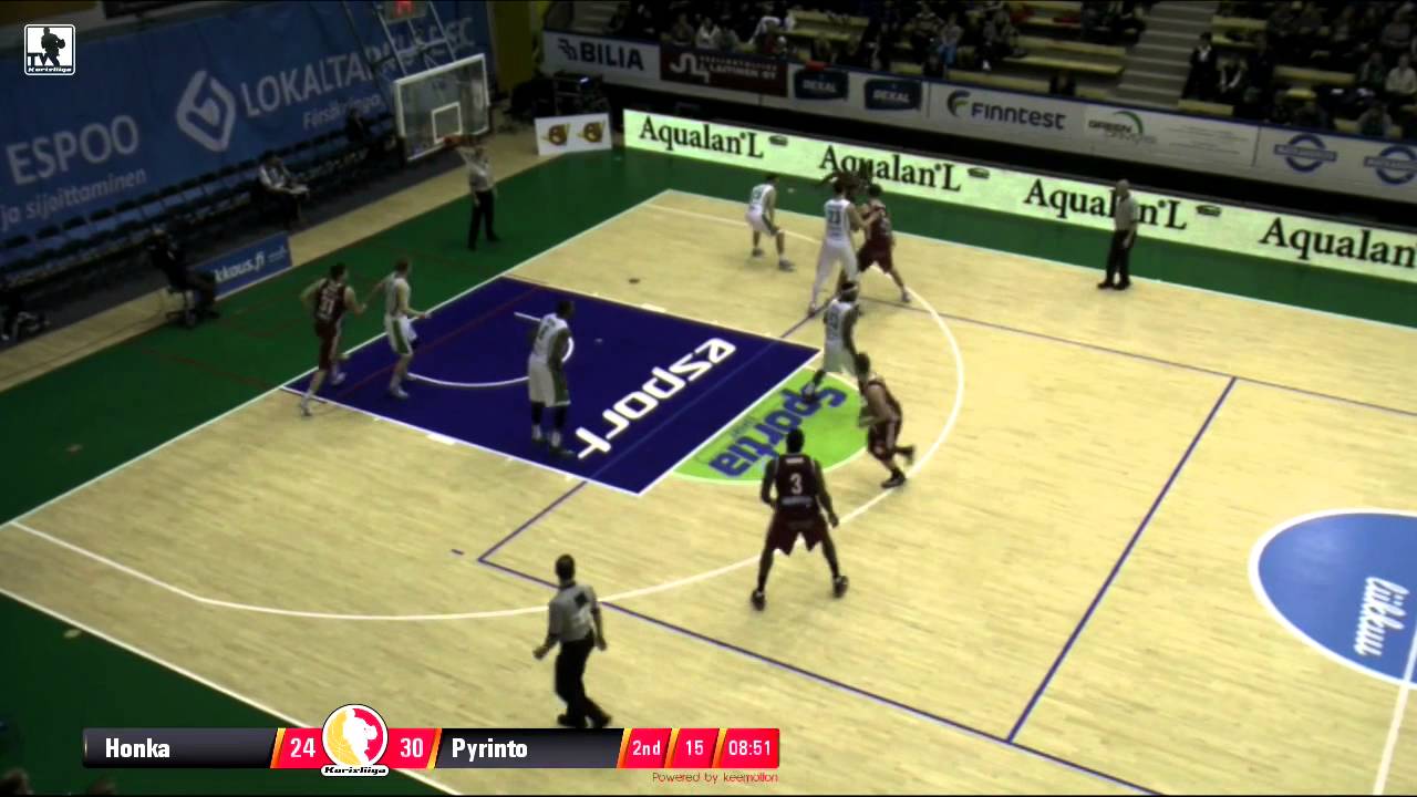 Pyrintö 16 made 3-pointers vs. Honka (24.1.15)