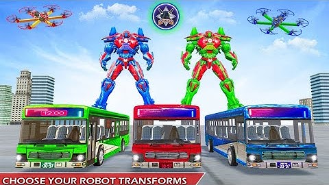 Bus Robot Car Game: Drone Robot Transforming Game