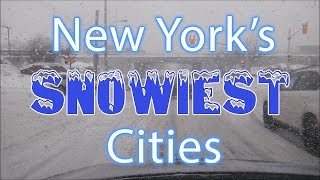 These Are The 10 SNOWIEST CITIES in NEW YORK