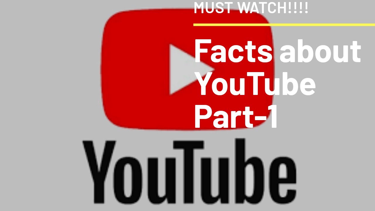 Facts about YouTube that should everyone know(Pt.1)युटयुब के कुछ तथ्य