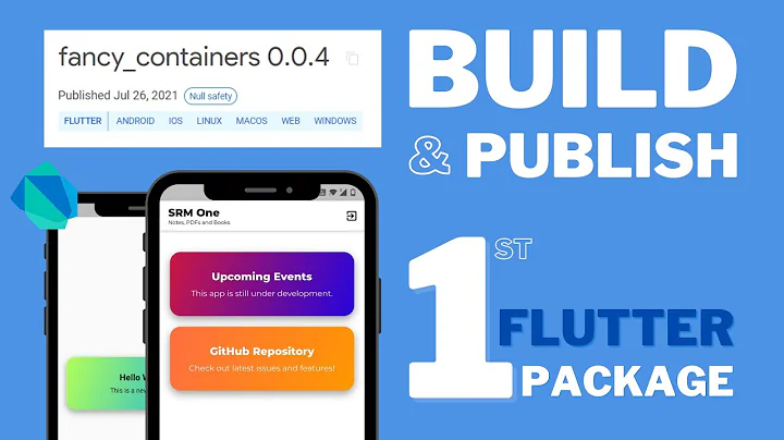 How to make a Flutter Package? Build and Publish First Package