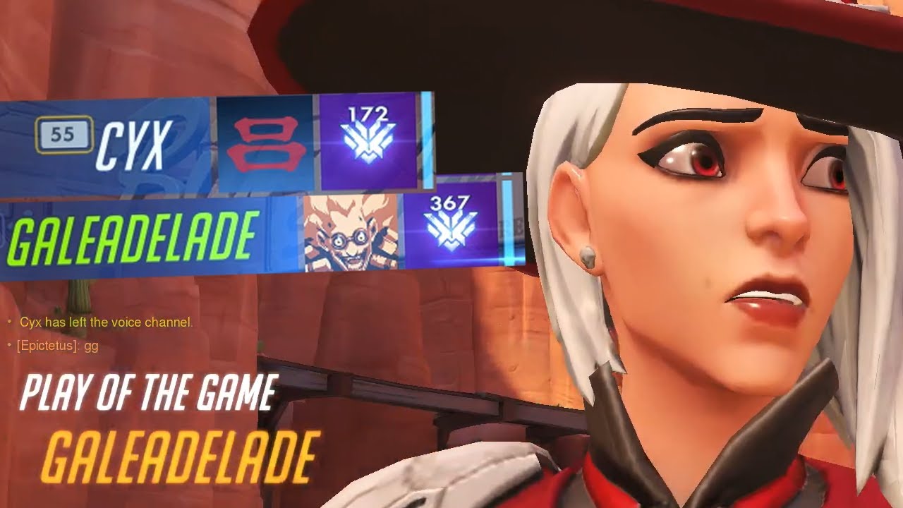 POTG! GALE + CYX! ASHE GAMEPLAY OVERWATCH SEASON 27 TOP 500