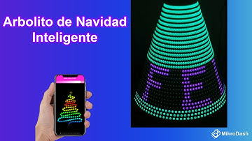 Arbolito de Navidad NERD conectado a Internet  | ESP8266 | MIKRODASH | RGB