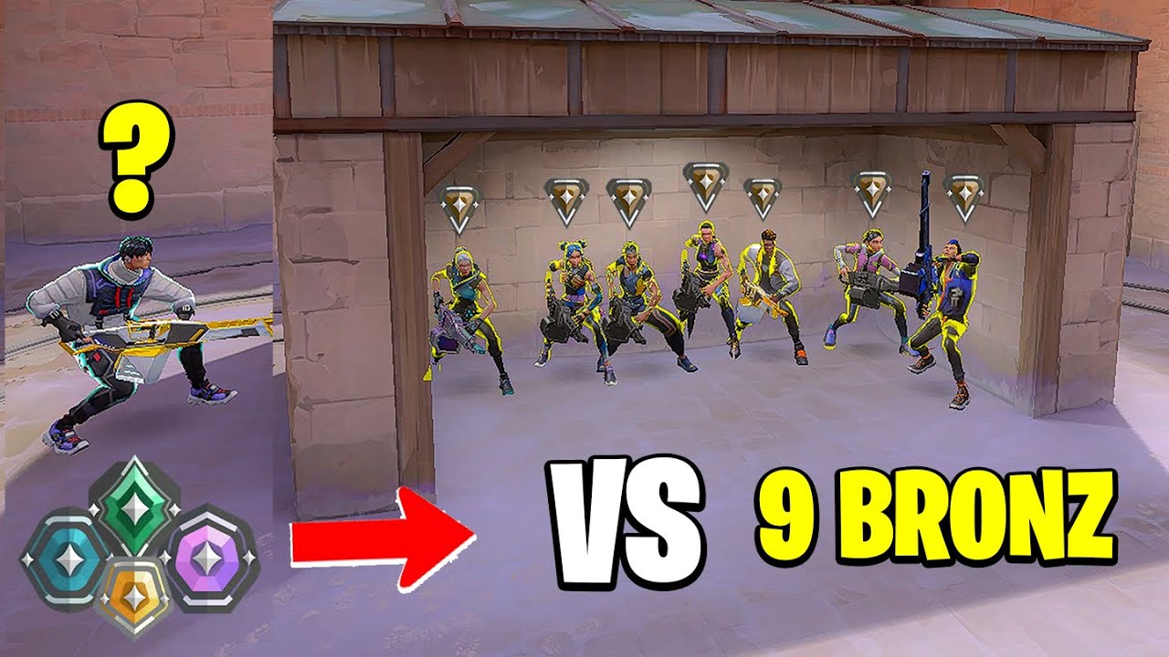 9 bronz VS her ranktan bir oyuncu | valorant