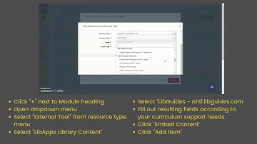 How To: Embed a Library Guide into a Canvas Course