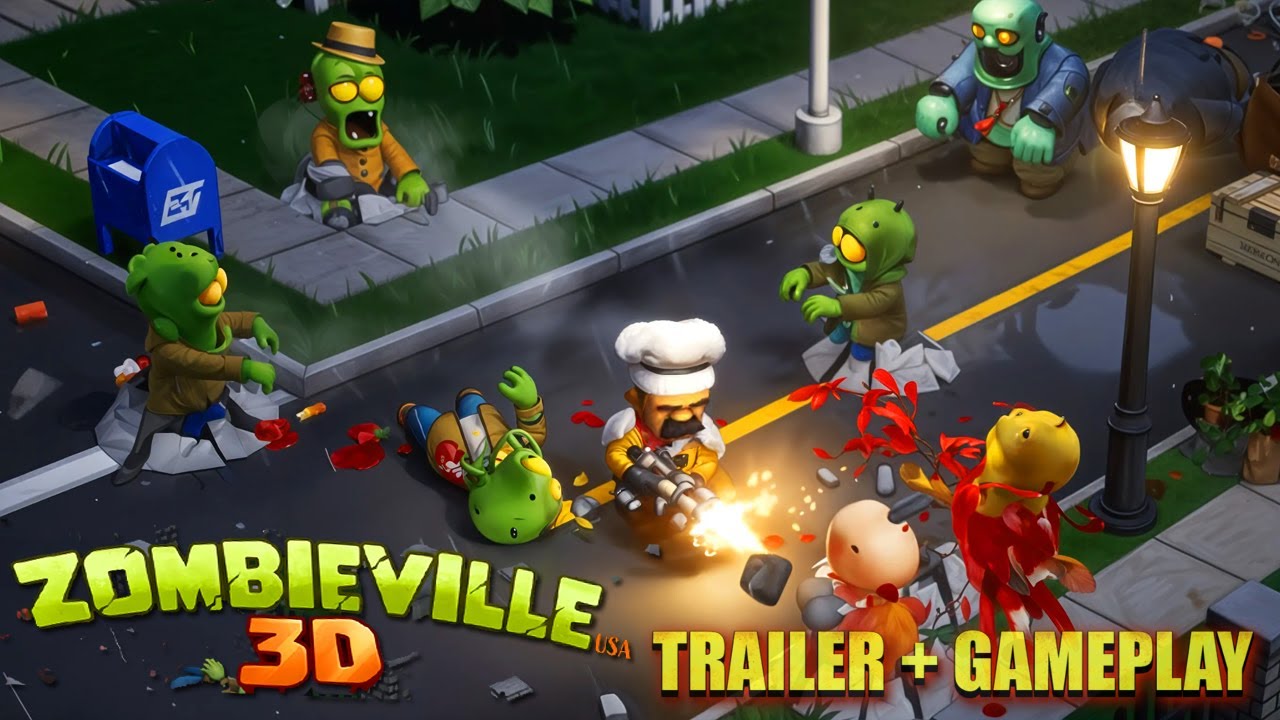 Zombieville USA 3D Trailer + Gameplay | The 3D Apocalypse | PC Steam 4K ...