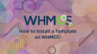 how to install a template on whmcs