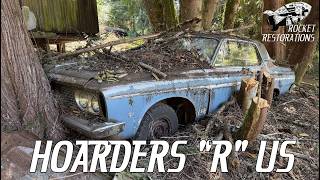 Cleaning Out Famous Mopar 727 Transmission Builder Pat Blais' (T-Flite Patty) House! 63 Plymouth's!
