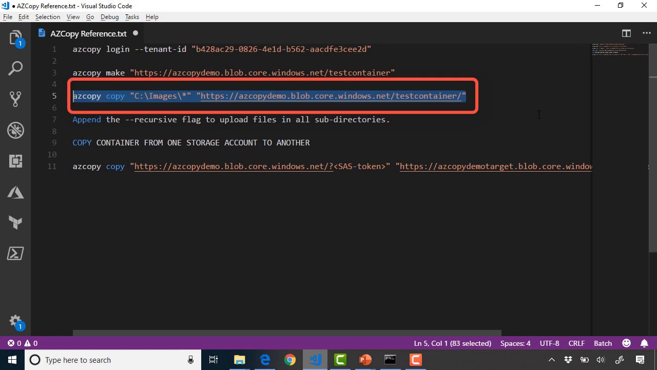 Azure Tutorial: Copying Files With Azcopy V10
