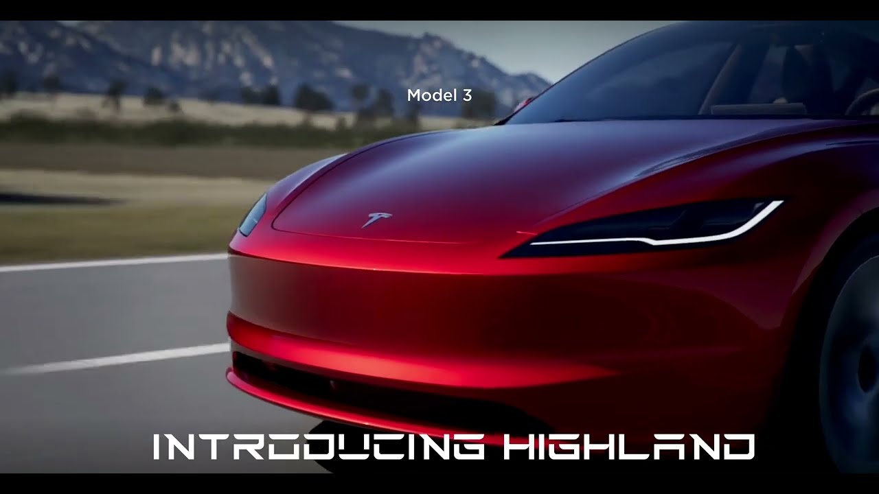 🚀 Tesla Model 3 Highland Refresh Introduced! 👌🏻👌🏻👌🏻 