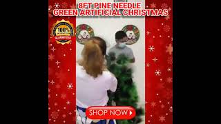 8Ft Pine Needle Green Artificial Christmas Tree https://shp.ee/2urzxrp screenshot 2