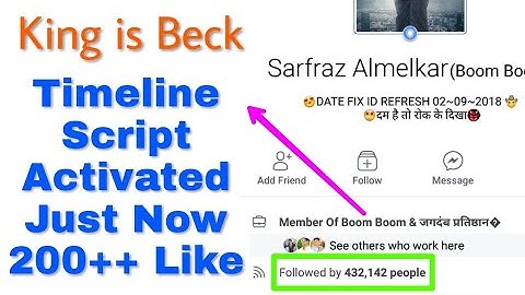 #Facebook Timeline Script Activated Indian Like 200++ with Live Demo proof || OM NAMOH SHIVAY ||
