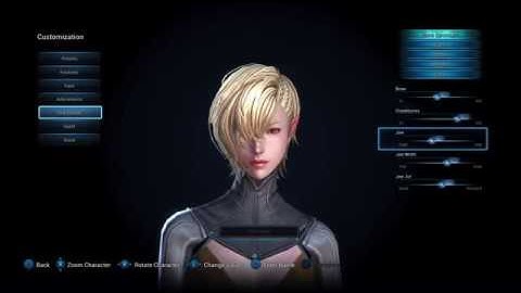 TERA - PS4 PRO - FEMALE HIGH ELF CHARACTER CREATION - (ALL HAIRS,FACES,EST.)