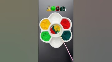 Guess the mixed color of Squid Game 3 #satisfying #colormixing #squidgame3